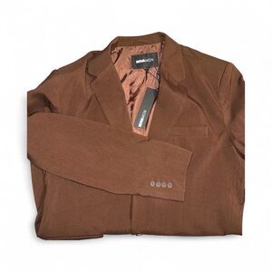 NovaMen The Modern Stretch
Suit Jacket Brown Blazer Size XL